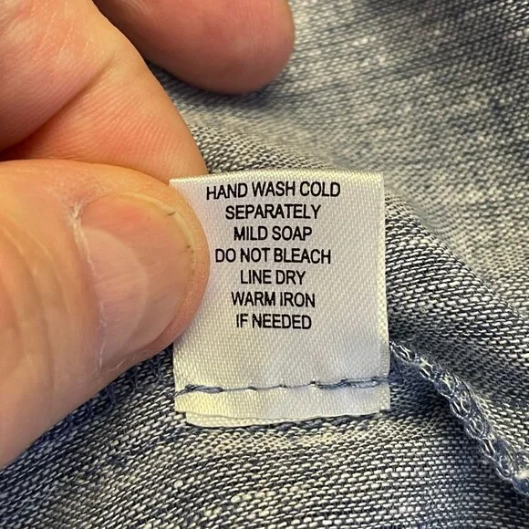 Cynthia Rowley Linen Blend Top Womens XLarge Pleated Coastal Beach Capsule Tunic - Picture 12 of 12